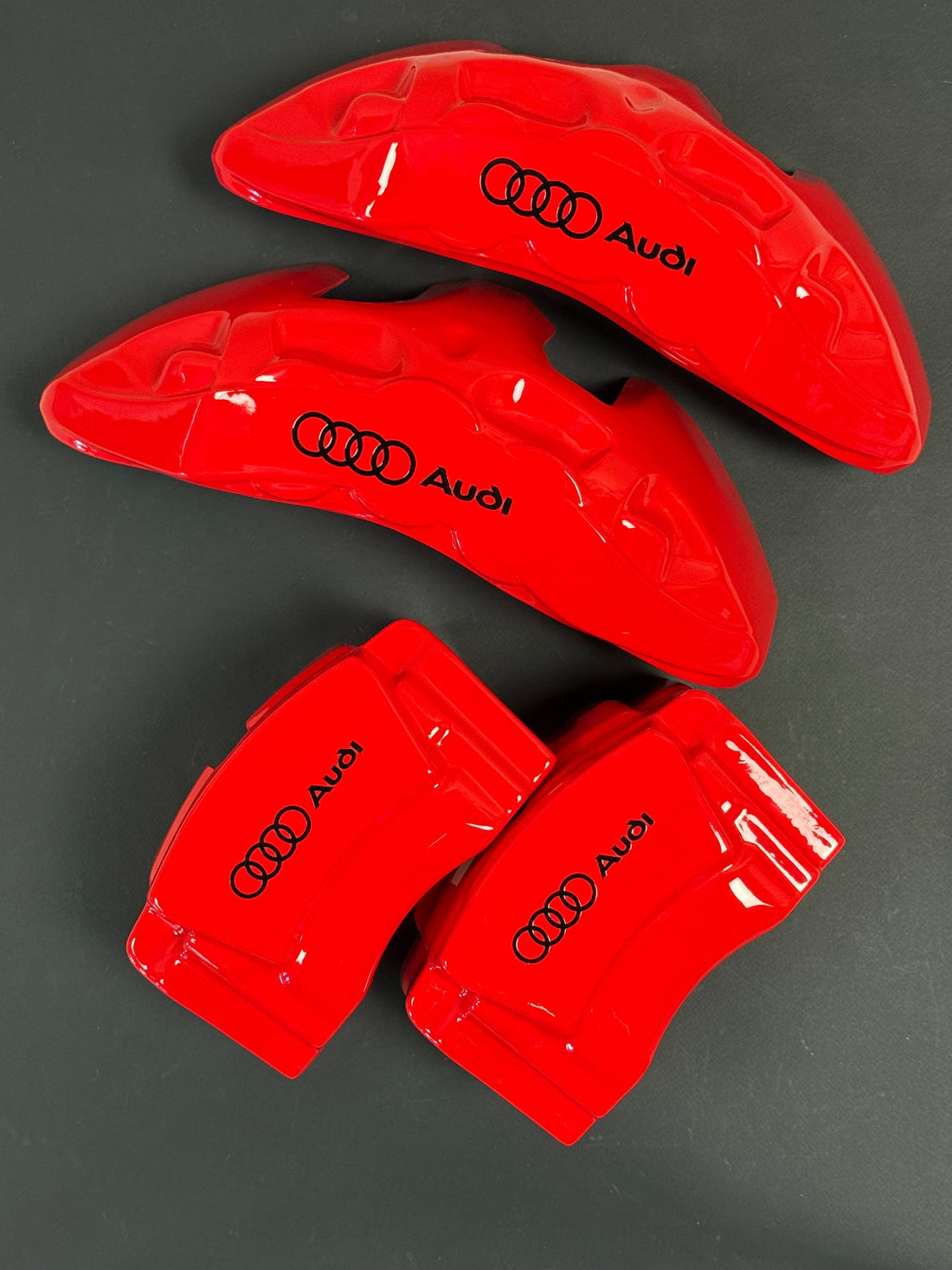 Audi Q7, Q8 2016-2025 red custom brake caliper covers