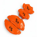 Orange custom brake caliper covers for any car, set of 4