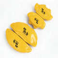 Yellow custom brake caliper covers for any car, set of 4